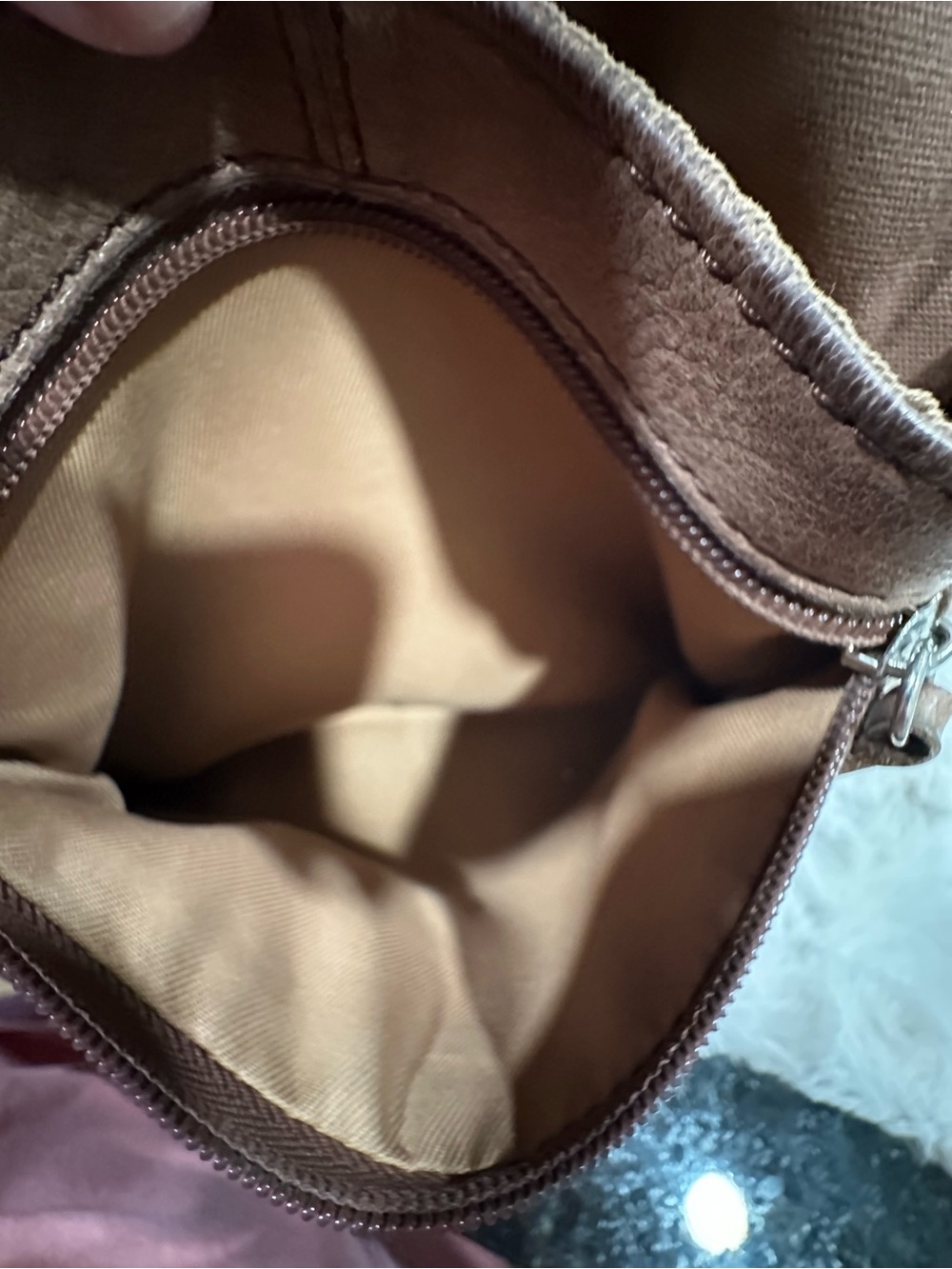 The Sak Brown Leather Crossbody Shoulder Bag - Picture 6 of 13